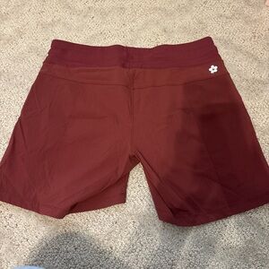 Tuff Athletics Red Athletic Shorts with Elastic Waistband